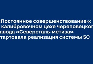 ВИДЕО. Система 5С: опыт завода «Северсталь-метиз»